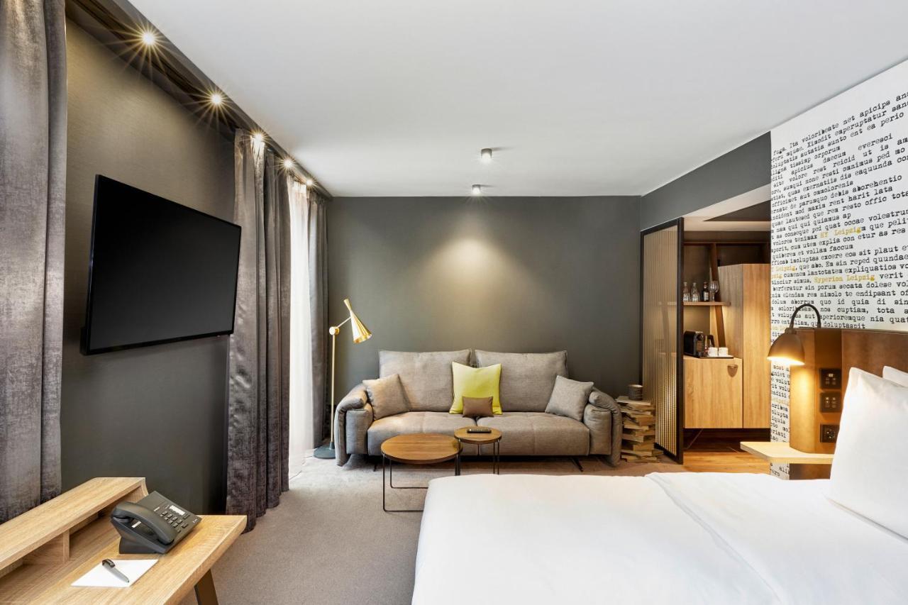 Hyperion Hotel Lipsko Exteriér fotografie A room at the hotel