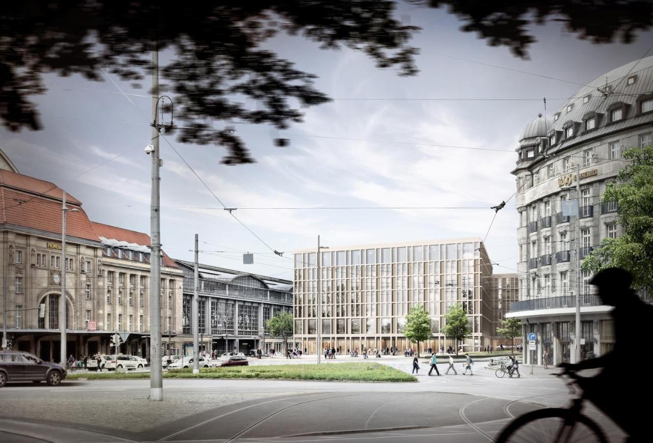 Hyperion Hotel Lipsko Exteriér fotografie The new building of the University of Applied Sciences